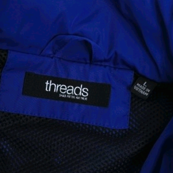 NWT Threads of Saks 5th Ave. Microfiber Wind Jacket - Picture 3 of 7